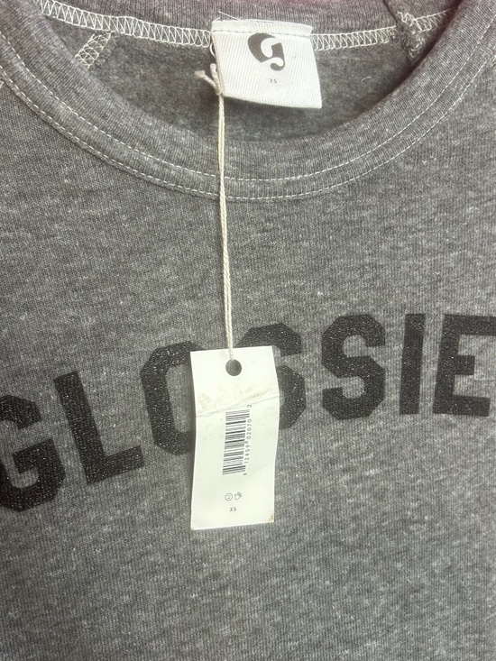 Glossier Gray Crewneck Sweatshirt NWT - Picture 3 of 4